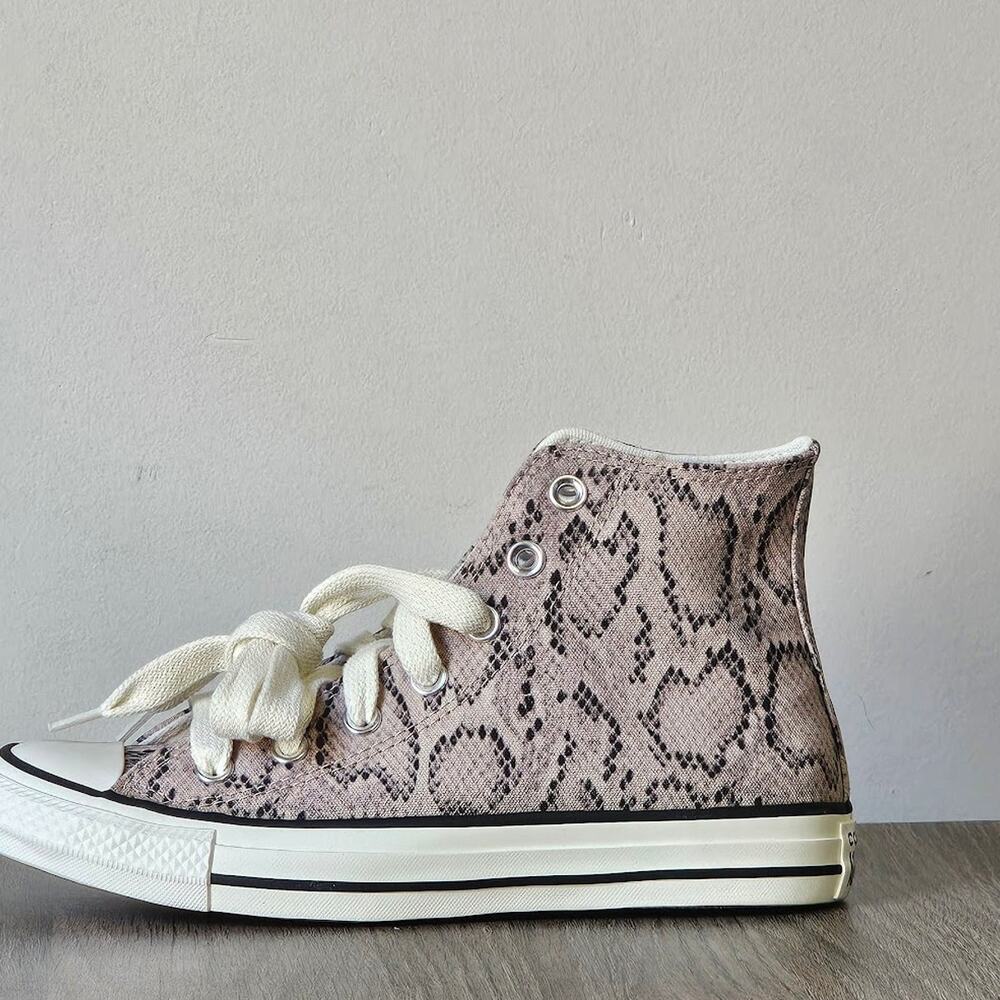 Converse Women's CTAS Snake Print Hi Top Size 7.5 A15809C Warm Clay NWT - Picture 3 of 6